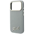 Etui Karl Lagerfeld Lagerfeld Saffiano Small Script Metal Logo do iPhone 18 Pro Max / 17 Pro Max do MagSafe, beżowe