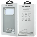 Etui Karl Lagerfeld Lagerfeld Saffiano Small Script Metal Logo do iPhone 18 Pro Max / 17 Pro Max do MagSafe, beżowe