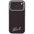 Etui Karl Lagerfeld Lagerfeld Saffiano Small Script Metal Logo do iPhone 18 Pro Max / 17 Pro Max do MagSafe, burgundowe