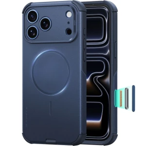 Etui ESR Cyber Tough do MagSafe do iPhone 18 Pro / 17 Pro, granatowe