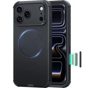 Etui ESR Cyber Tough do MagSafe do iPhone 18 Pro / 17 Pro, czarne