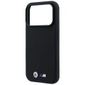 Etui BMW M Quadrille Kevlar Metal Logo MagSafe do iPhone 18 Pro / 17 Pro, czarne (6/8)