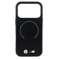 Etui BMW M Carbon Printed Ring MagSafe do iPhone 18 Pro / 17 Pro, czarne (1/5)