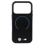 Etui BMW M Carbon Printed Ring MagSafe do iPhone 18 Pro / 17 Pro, czarne