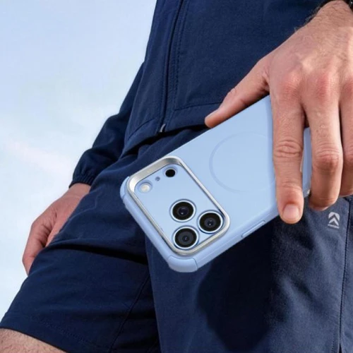 Etui ESR Cyber Tough Case Kickstand do MagSafe do iPhone 18 Pro / 17 Pro, jasnoniebieskie (6/7)