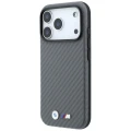 Etui BMW M Carbon Metal Logo MagSafe do iPhone 18 Pro Max / 17 Pro Max, szare (1/8)