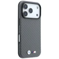 Etui BMW M Carbon Metal Logo MagSafe do iPhone 18 Pro Max / 17 Pro Max, szare (4/8)