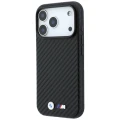 Etui BMW M Carbon Metal Logo MagSafe do iPhone 18 Pro Max / 17 Pro Max, czarne (1/8)