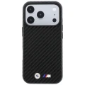 Etui BMW M Carbon Metal Logo MagSafe do iPhone 18 Pro Max / 17 Pro Max, czarne (2/8)