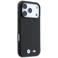 Etui BMW M Carbon Metal Logo MagSafe do iPhone 18 Pro Max / 17 Pro Max, czarne (3/8)