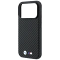 Etui BMW M Carbon Metal Logo MagSafe do iPhone 18 Pro Max / 17 Pro Max, czarne (5/8)