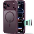 Etui ESR Classic Hybrid do MagSafe do iPhone 18 Pro Max / 17 Pro Max, burgundowo-przydymione (1/6)