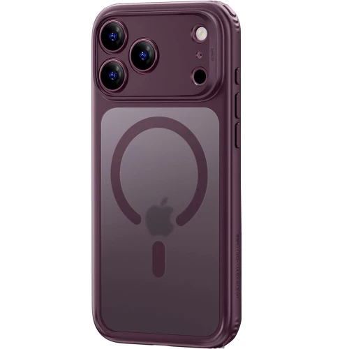 Etui ESR Classic Hybrid do MagSafe do iPhone 18 Pro / 17 Pro, burgundowo-przydymione (2/6)