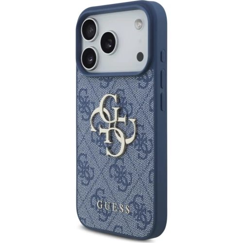 Etui Guess 4G Big Logo do iPhone 18 Pro / 17 Pro, niebieskie