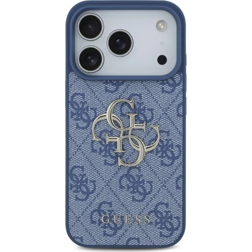 Etui Guess 4G Big Logo do iPhone 18 Pro / 17 Pro, niebieskie