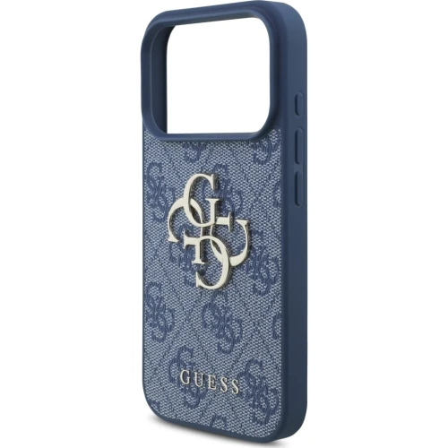 Etui Guess 4G Big Logo do iPhone 18 Pro / 17 Pro, niebieskie