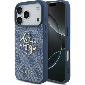 Etui Guess 4G Big Logo do iPhone 18 Pro Max / 17 Pro Max, niebieskie