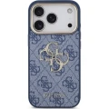 Etui Guess 4G Big Logo Classic Logo do iPhone 18 Pro / 17 Pro, niebieskie