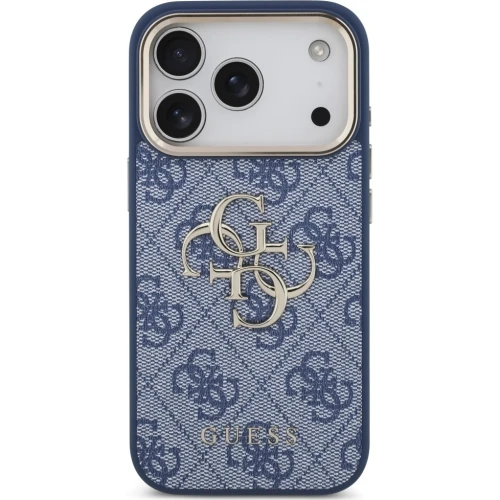 Etui Guess 4G Big Logo Classic Logo do iPhone 18 Pro / 17 Pro, niebieskie