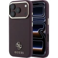 Etui Guess Saffiano Small 4G Classic Logo do iPhone 18 Pro / 17 Pro do MagSafe, burgundowe
