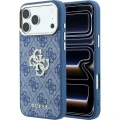 Etui Guess 4G Big Strass Logo 4G Classic Logo do iPhone 18 Pro / 17 Pro, niebieskie