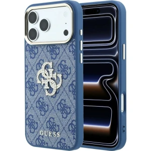 Etui Guess 4G Big Strass Logo 4G Classic Logo do iPhone 18 Pro / 17 Pro, niebieskie
