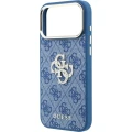 Etui Guess 4G Big Strass Logo 4G Classic Logo do iPhone 18 Pro / 17 Pro, niebieskie