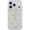 Etui Guess 4G Big Strass Logo 4G Classic Logo do iPhone 18 Pro / 17 Pro, różowe