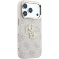 Etui Guess 4G Big Strass Logo 4G Classic Logo do iPhone 18 Pro / 17 Pro, różowe