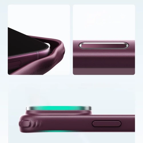 Etui ESR Classic Hybrid Kickstand do MagSafe do iPhone 18 Pro / 17 Pro, burgundowo-przydymione (5/6)