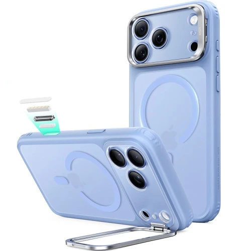 Etui ESR Classic Hybrid Kickstand do MagSafe do iPhone 18 Pro / 17 Pro, jasnoniebiesko-przydymione (2/6)