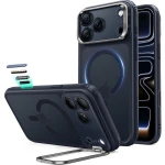 Etui ESR Classic Hybrid Kickstand do MagSafe do iPhone 18 Pro / 17 Pro, granatowo-przydymione