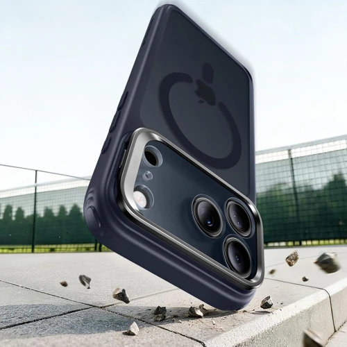 Etui ESR Classic Hybrid Kickstand do MagSafe do iPhone 18 Pro / 17 Pro, granatowo-przydymione (4/6)