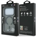 Etui BMW M IML Frosted Metal Logo Trims MagSafe do iPhone 18 Pro / 17 Pro, przezroczysto czarne (8/8)