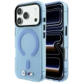 Etui BMW M IML Frosted Metal Logo Trims MagSafe do iPhone 18 Pro Max / 17 Pro Max, przezroczysto niebieskie (7/8)