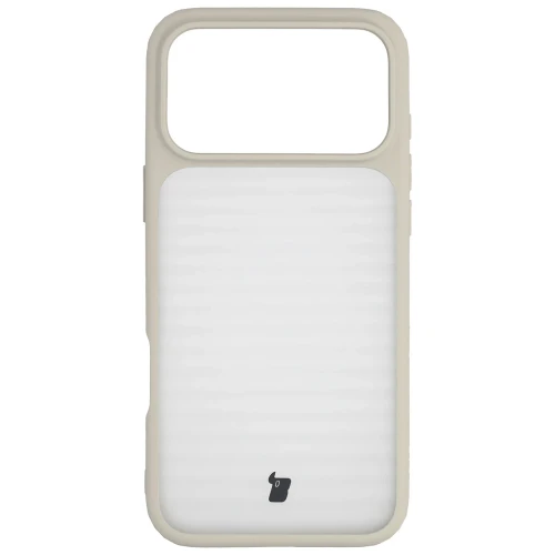 Etui Bizon Case Angelo do iPhone 18 Pro Max / 17 Pro Max, półprzezroczyste z beżową ramką (2/6)