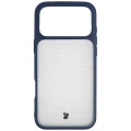 Etui Bizon Case Angelo do iPhone 18 Pro Max / 17 Pro Max, półprzezroczyste z granatową ramką (2/6)