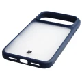 Etui Bizon Case Angelo do iPhone 18 Pro Max / 17 Pro Max, półprzezroczyste z granatową ramką (5/6)