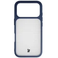 Etui Bizon Case Angelo do iPhone 18 Pro / 17 Pro, półprzezroczyste z granatową ramką (2/6)