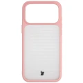 Etui Bizon Case Angelo do iPhone 18 Pro Max / 17 Pro Max, półprzezroczyste z jasnoróżową ramką (2/6)