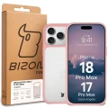 Etui Bizon Case Angelo do iPhone 18 Pro Max / 17 Pro Max, półprzezroczyste z jasnoróżową ramką (6/6)