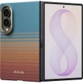 Etui aramidowe Pitaka Edge Case do MagSafe, do Galaxy Z Fold8, pomarańczowo-niebieskie z kevlarem (1/9)