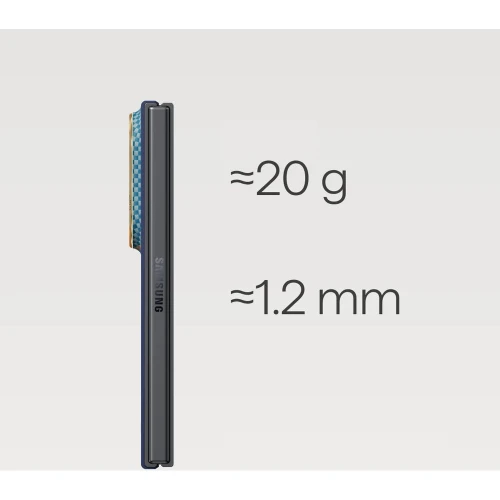 Etui aramidowe Pitaka Edge Case do MagSafe, do Galaxy Z Fold8, pomarańczowo-niebieskie z kevlarem (7/9)