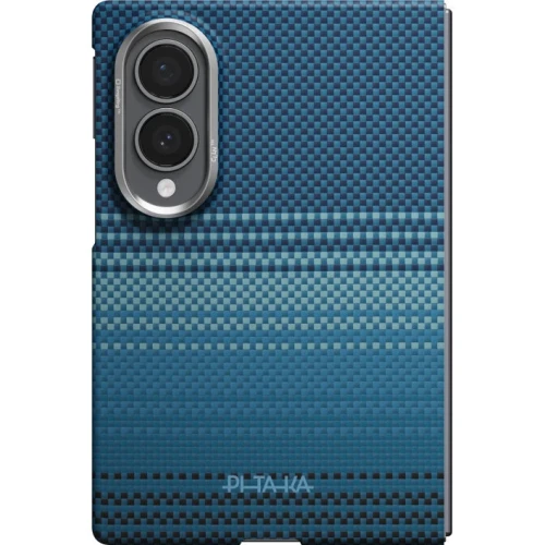Etui aramidowe Pitaka Edge Case do MagSafe, do Galaxy Z Fold8, niebieskie z kevlarem (2/10)