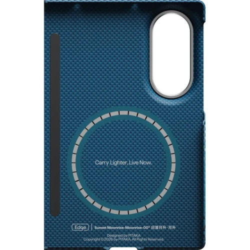 Etui aramidowe Pitaka Edge Case do MagSafe, do Galaxy Z Fold8, niebieskie z kevlarem (4/10)