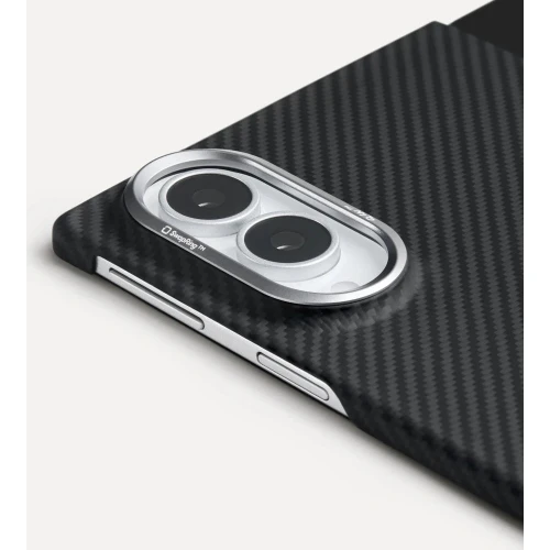 Etui aramidowe Pitaka Edge Case do MagSafe, do Galaxy Z Fold8, czarno-szare z kevlarem (8/10)