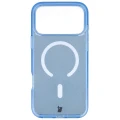 Etui brokatowe z pierścieniem magnetycznym Bizon Case SparklO do iPhone 18 Pro Max / 17 Pro Max, przezroczysto-jasnoniebieskie z brokatem (2/6)