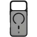 Etui z pierścieniem magnetycznym Bizon Case MatteO do iPhone 18 Pro Max / 17 Pro Max, przydymione-czarne (2/7)