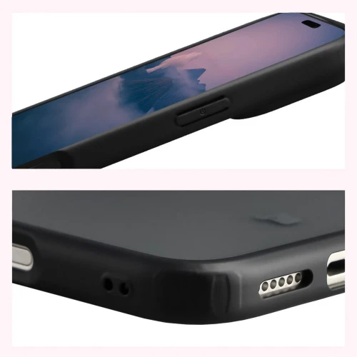 Etui Bizon Case Angelo do iPhone 18 Pro Max / 17 Pro Max, przydymione z czarną ramką (4/6)