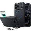 Etui ESR Cyber Tough Case Kickstand do MagSafe do iPhone 18 Pro Max / 17 Pro Max, czarne (1/8)